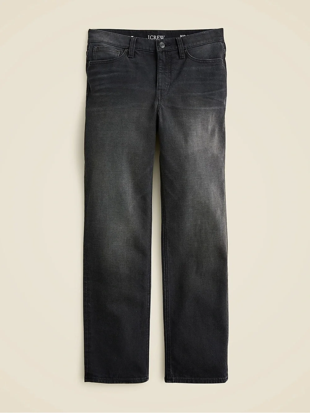 J.Crew Mid-Rise 90’s Classic Straight Jeans in black, size 30 #midclassic #strai
